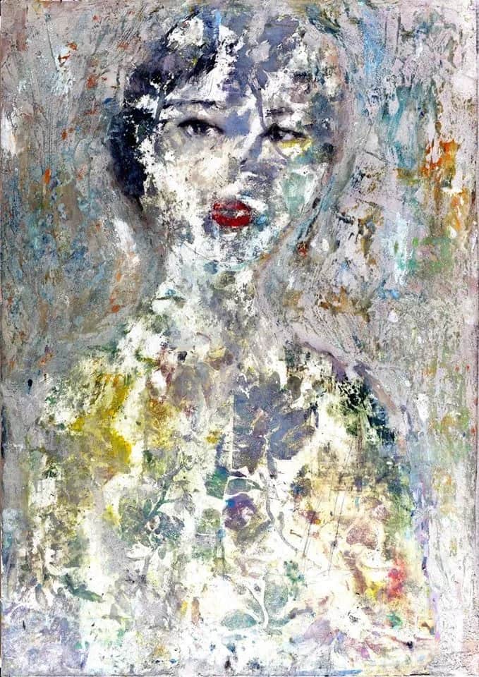Femme fleurie — Abdel-Waheb Mahiddine