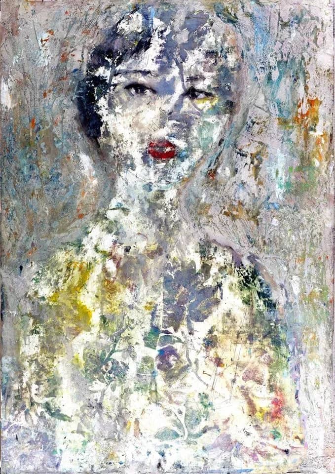 Femme fleurie — Abdel-Waheb Mahiddine