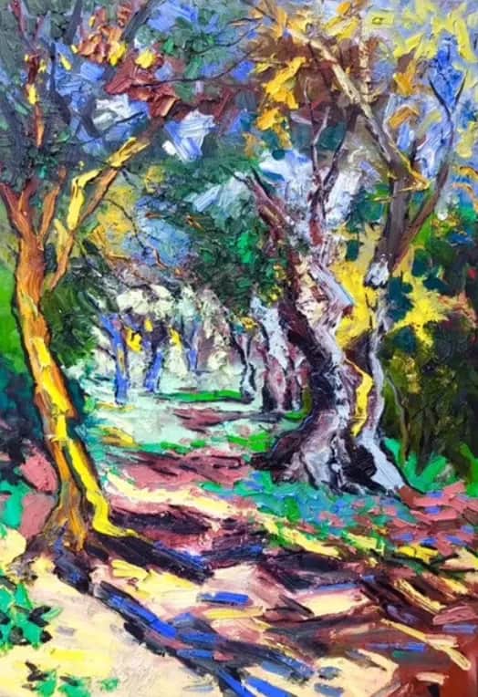L'allée du parc des oliviers — Denis Ribas