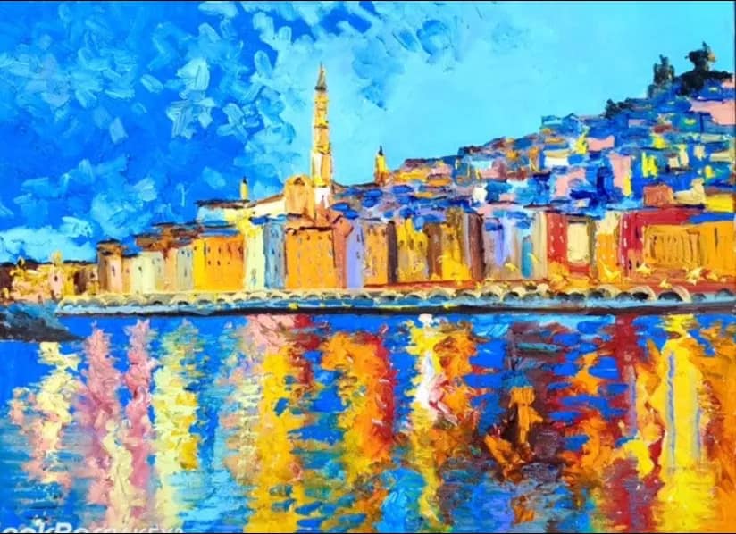 Soir à Menton