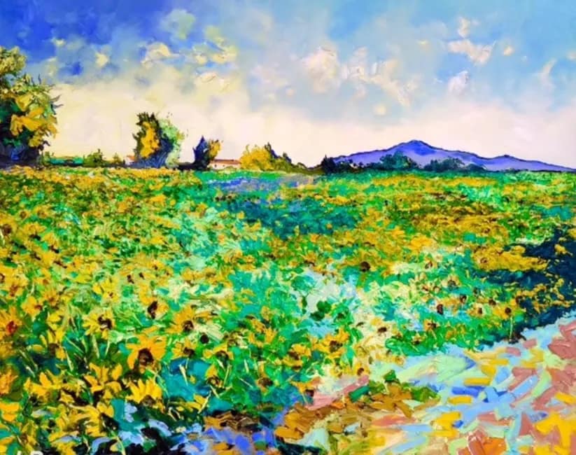 Champ de tournesols