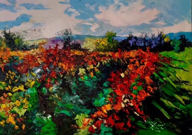 Les vignes rouges