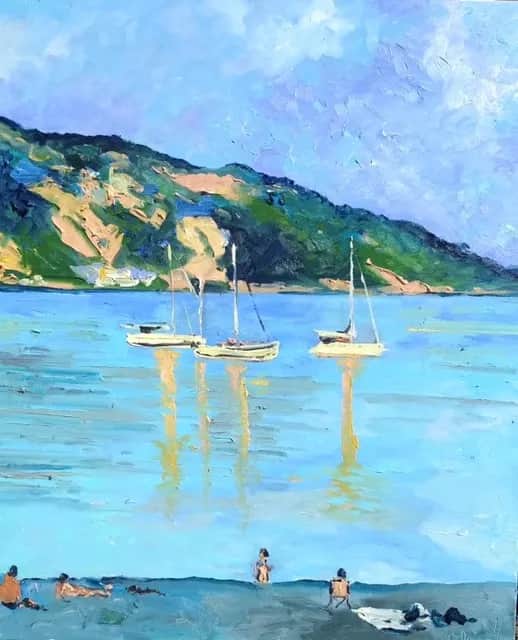 Menton plage, matin — Denis Ribas