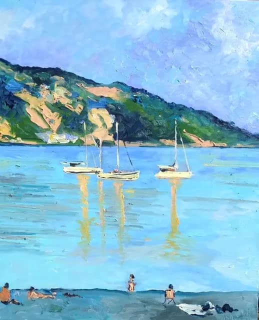 Menton plage, matin